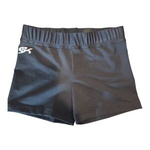 GK All Star Kids Black Cheerleading Gymnastics Shorts Size Adult Small NWT